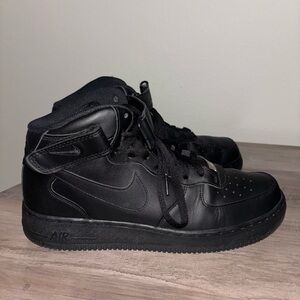 Black High-Top Sneakers